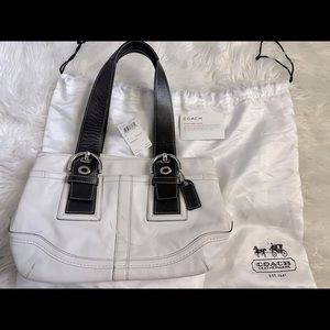 Coach white/Mahogany Soho Tote
